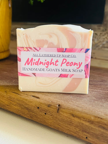 Midnight Peony Goats Milk Soap