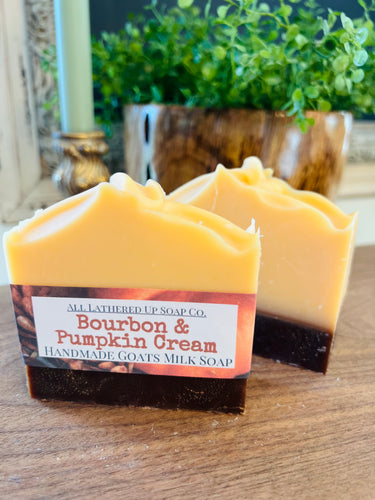 Bourbon & Pumpkin Cream Goats Milk Soap